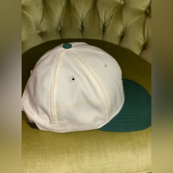 Rare EUC Exclusive Masters Golf Leather Strapback Hat Augusta American Needle - Picture 2 of 8